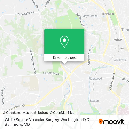 White Square Vascular Surgery map