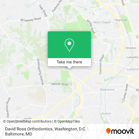 David Ross Orthodontics map