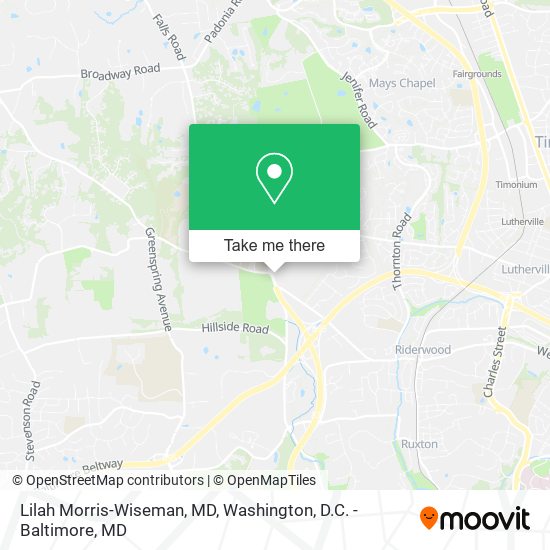 Lilah Morris-Wiseman, MD map