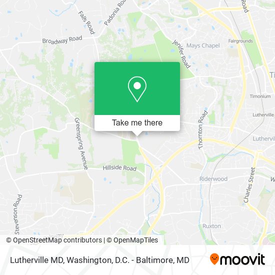 Mapa de Lutherville MD