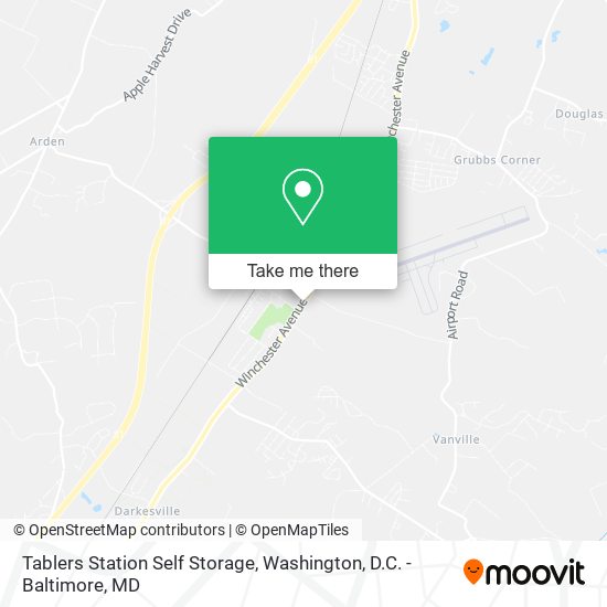 Tablers Station Self Storage map
