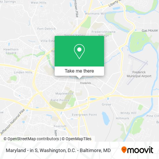 Maryland - in S map
