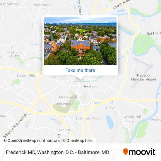 Frederick MD map