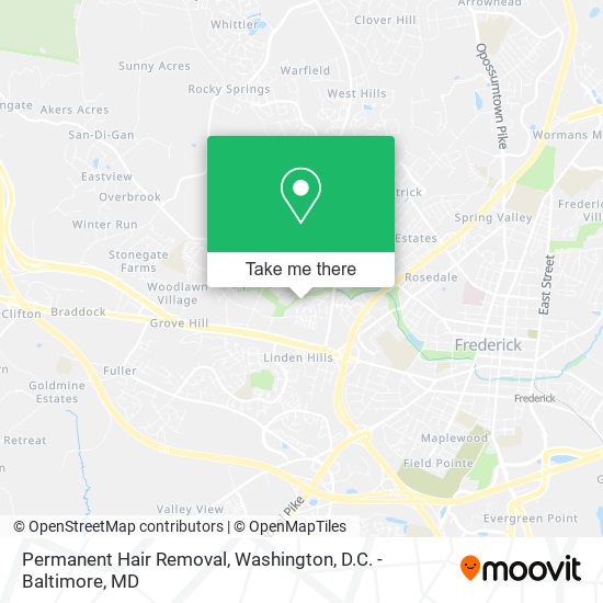 Permanent Hair Removal map