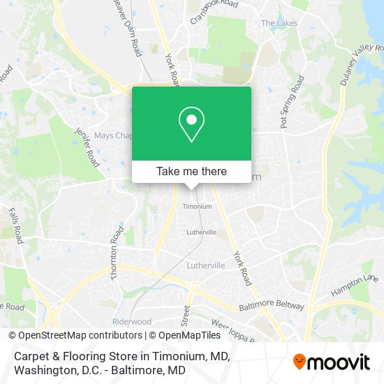 Mapa de Carpet & Flooring Store in Timonium, MD
