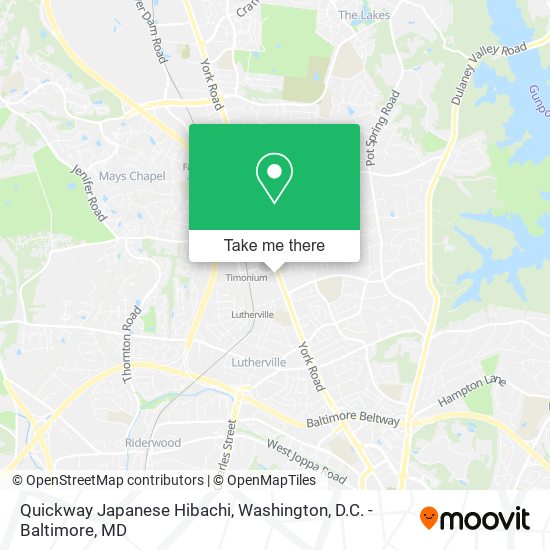 Quickway Japanese Hibachi map