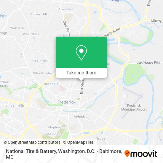 National Tire & Battery map