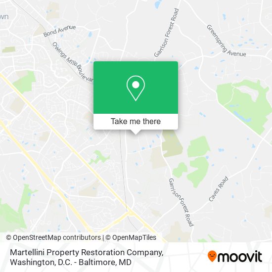 Martellini Property Restoration Company map