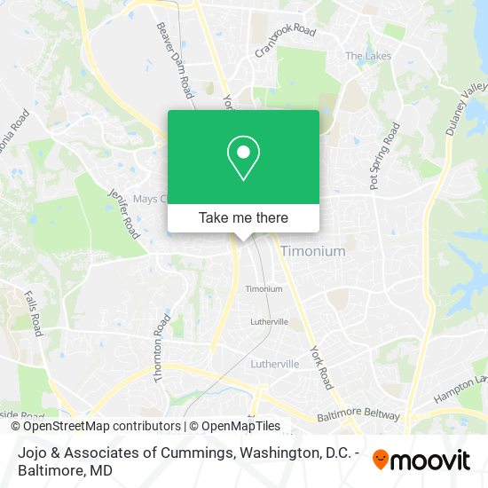 Mapa de Jojo & Associates of Cummings