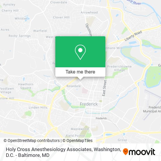 Holy Cross Anesthesiology Associates map