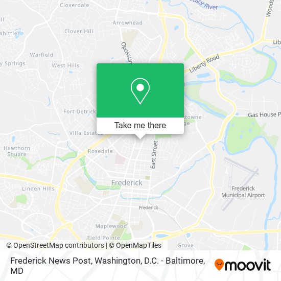 Mapa de Frederick News Post