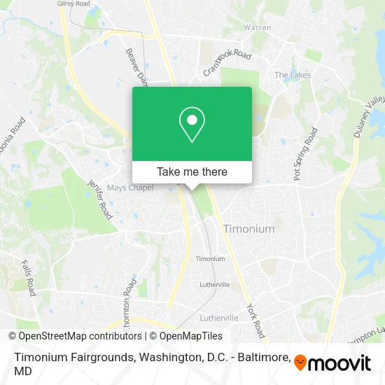 Timonium Fairgrounds map