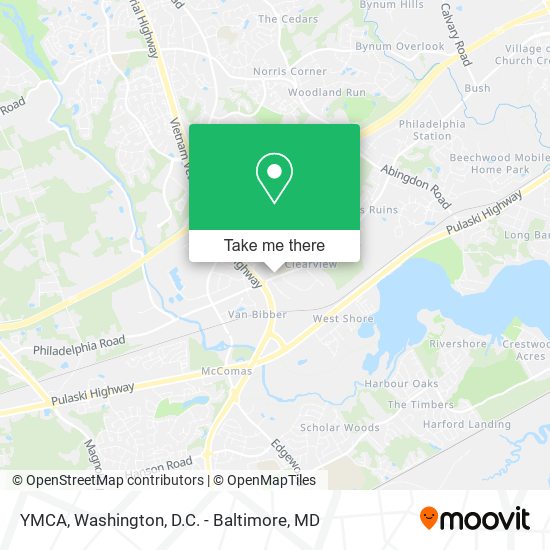 YMCA map