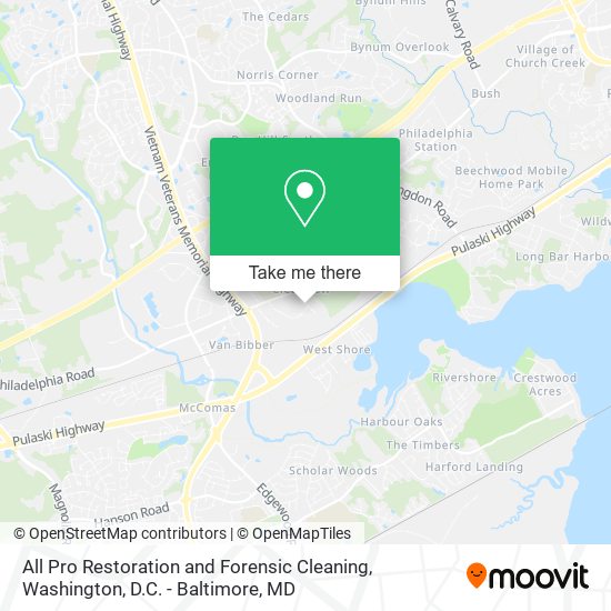 Mapa de All Pro Restoration and Forensic Cleaning