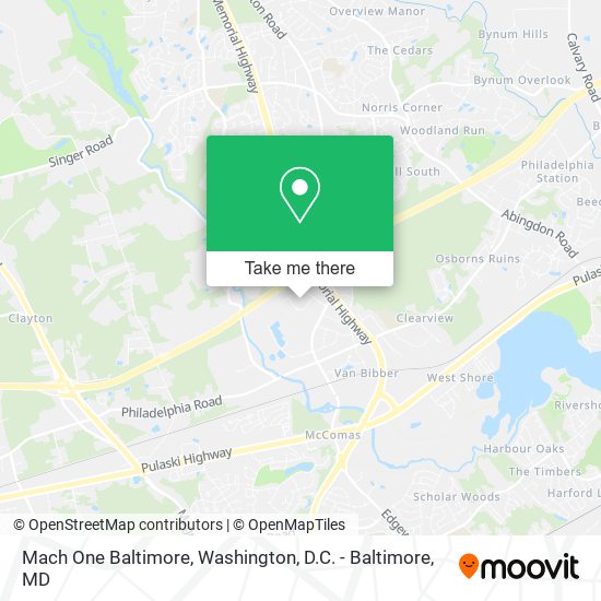 Mach One Baltimore map