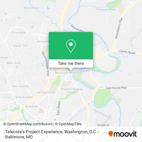 Telecore's Project Experience map
