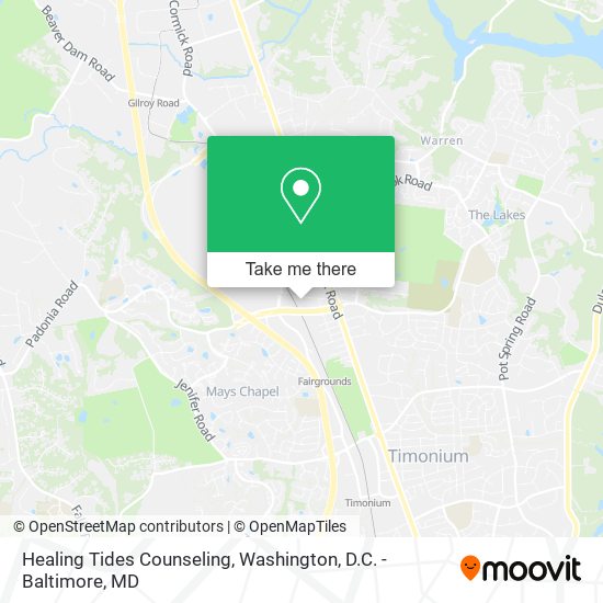 Healing Tides Counseling map