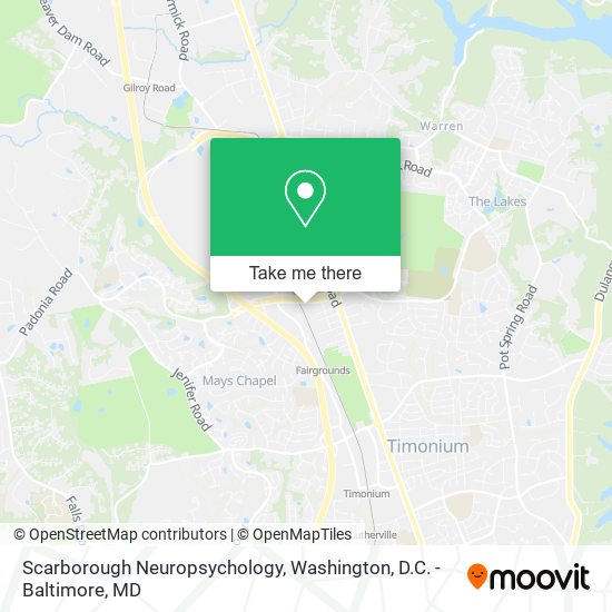 Scarborough Neuropsychology map