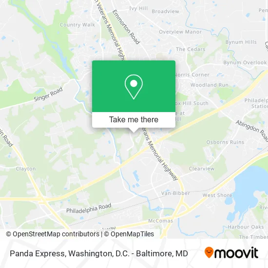 Panda Express map