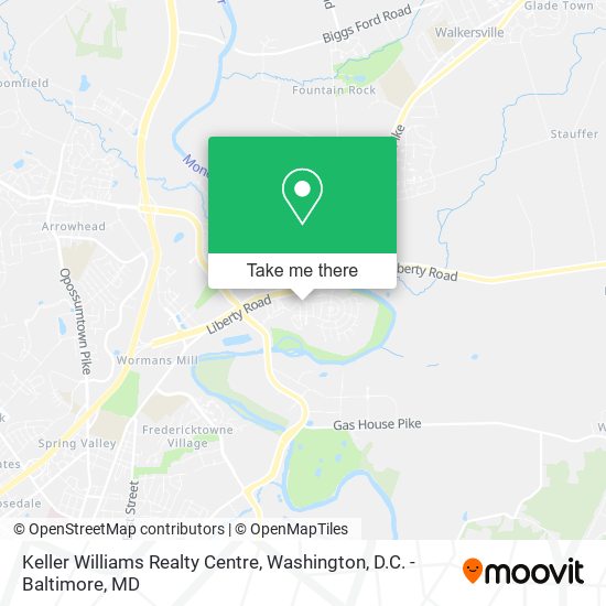 Mapa de Keller Williams Realty Centre