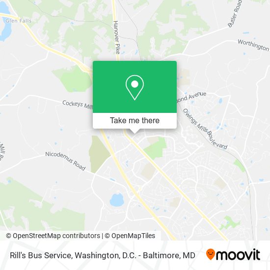 Rill's Bus Service map