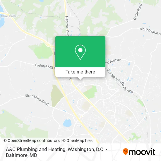 A&C Plumbing and Heating map