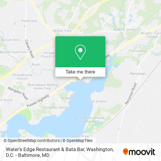 Mapa de Water's Edge Restaurant & Bata Bar