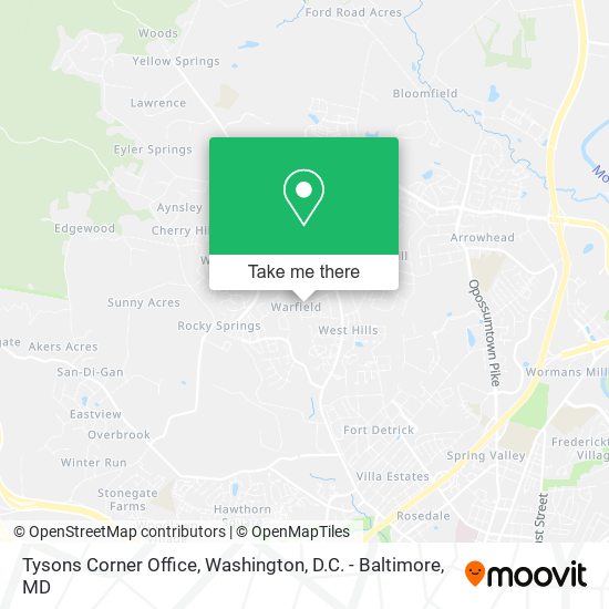 Tysons Corner Office map
