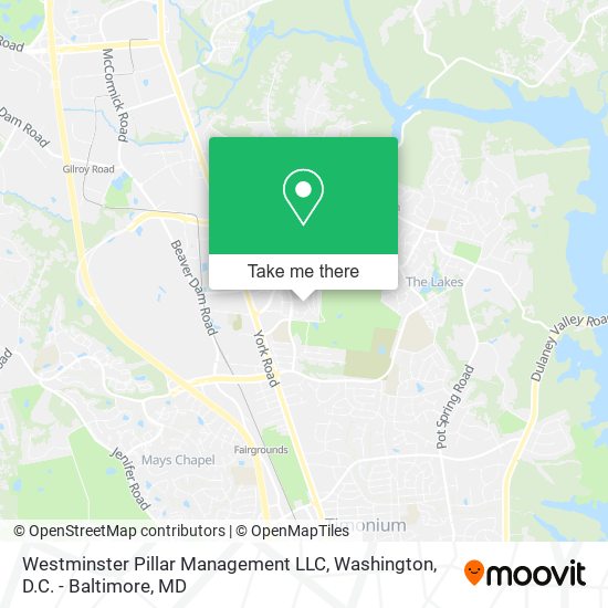 Mapa de Westminster Pillar Management LLC