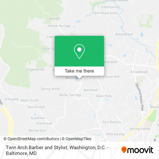 Mapa de Twin Arch Barber and Stylist