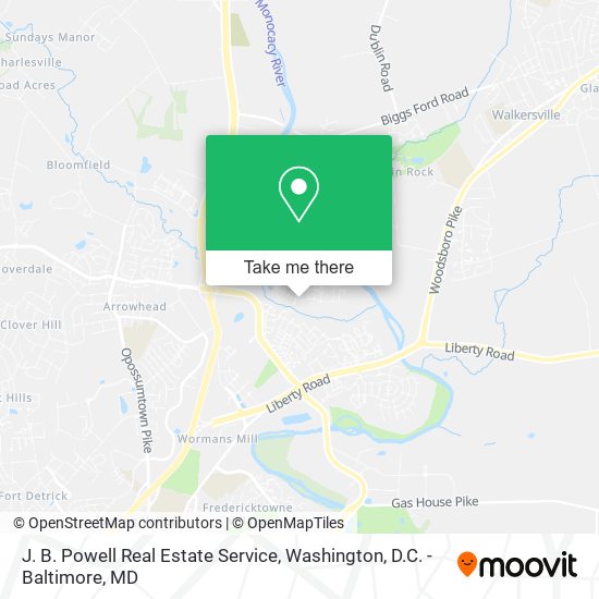 Mapa de J. B. Powell Real Estate Service
