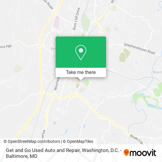 Get and Go Used Auto and Repair map