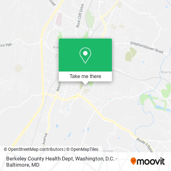 Berkeley County Health Dept map