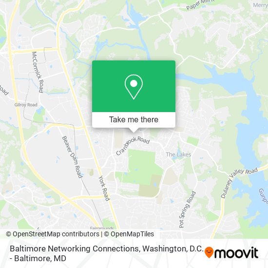 Baltimore Networking Connections map