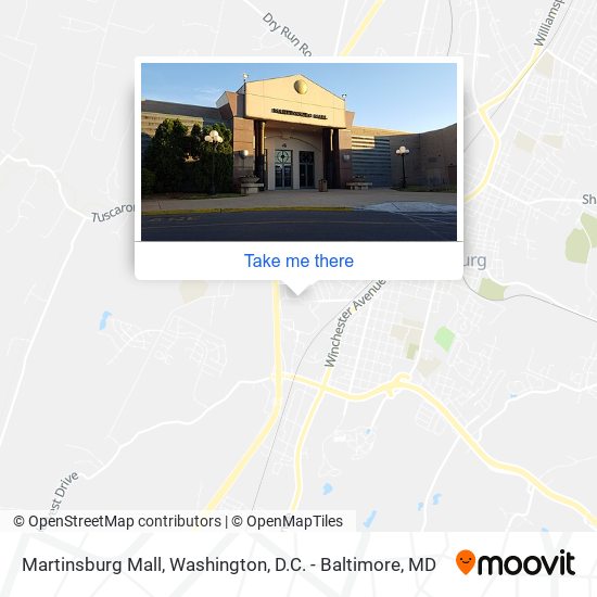 Mapa de Martinsburg Mall