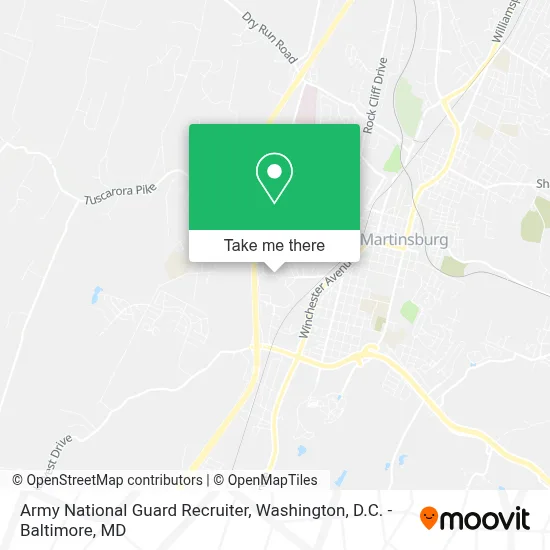 Army National Guard Recruiter map