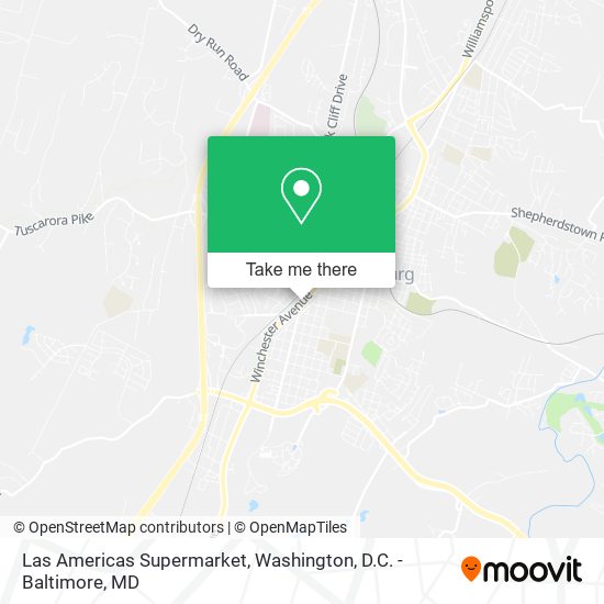 Las Americas Supermarket map