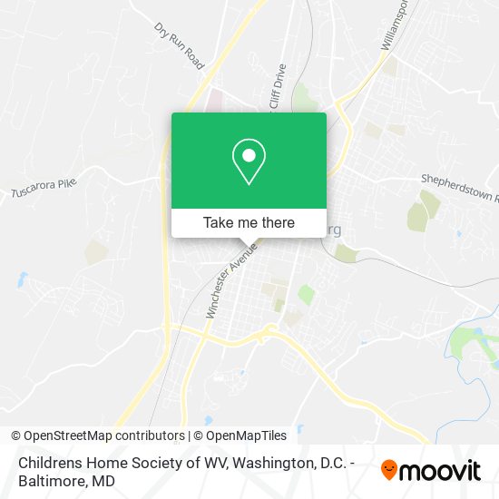 Childrens Home Society of WV map