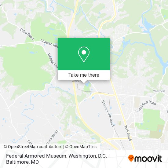 Federal Armored Museum map