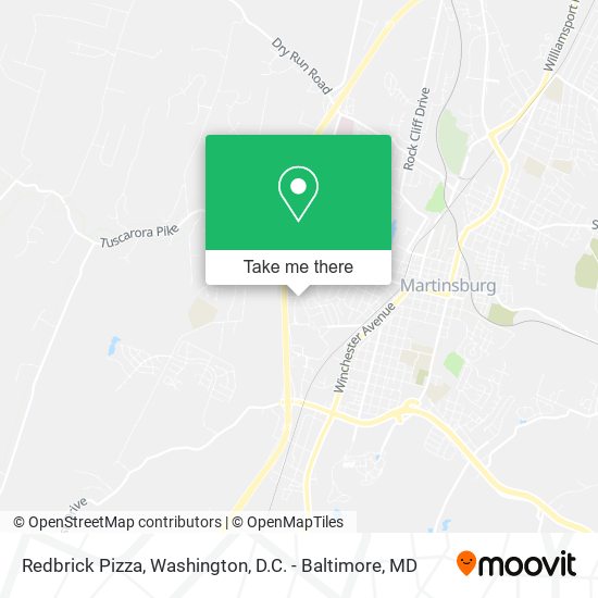 Mapa de Redbrick Pizza