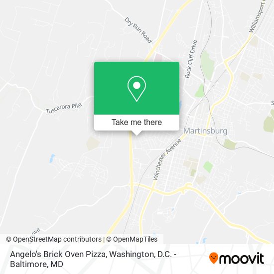 Angelo's Brick Oven Pizza map