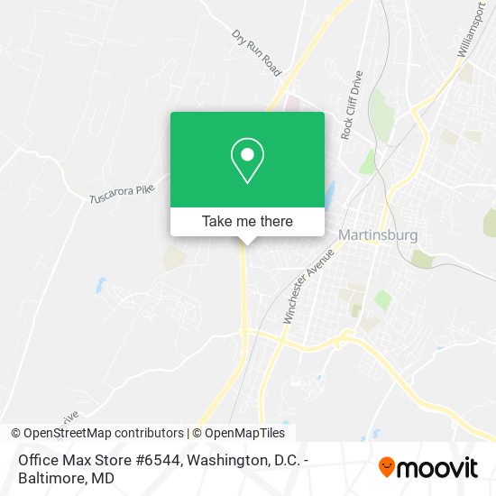 Mapa de Office Max Store #6544