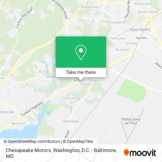 Chesapeake Motors map