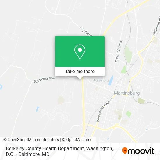 Berkeley County Health Department map