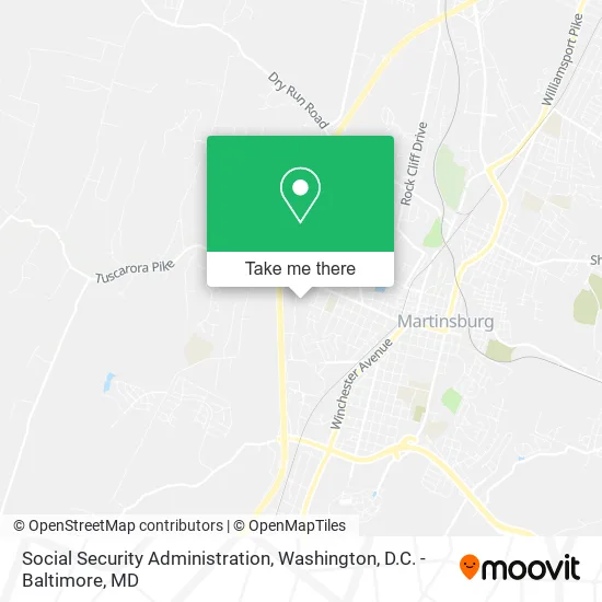 Mapa de Social Security Administration