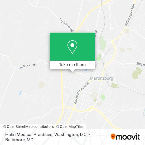 Hahn Medical Practices map