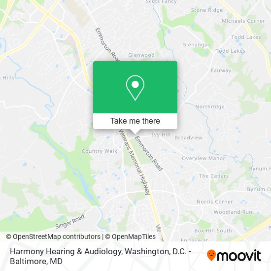 Mapa de Harmony Hearing & Audiology