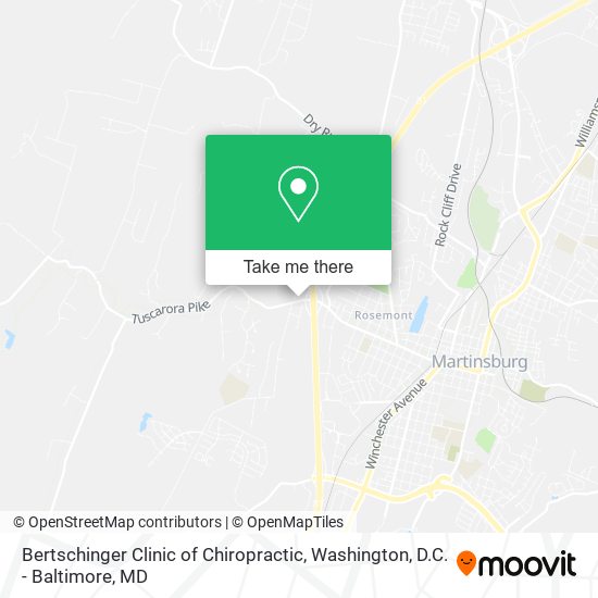 Mapa de Bertschinger Clinic of Chiropractic