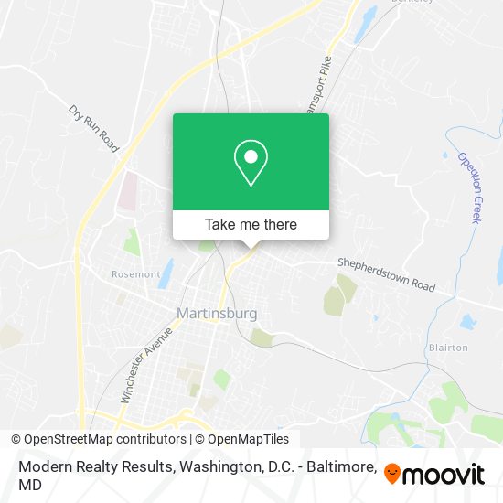Modern Realty Results map