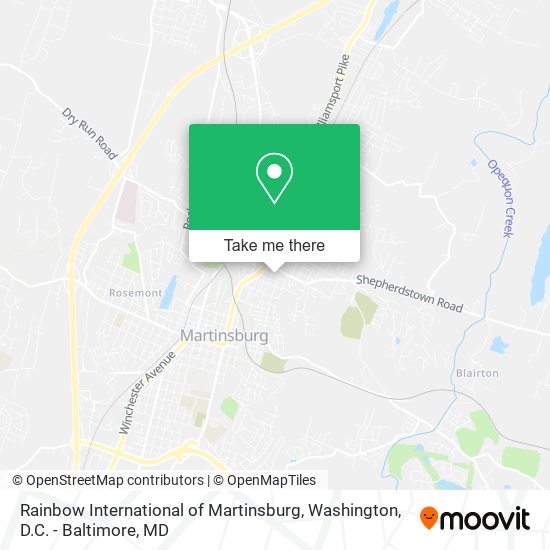 Rainbow International of Martinsburg map